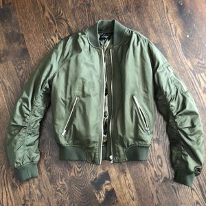 Olive Topshop bomber jacket size 6